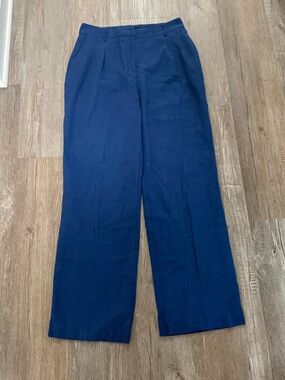 House of Harlow 1960 Cobalt Blue Linen Blend Wide Leg Pants – Size 6